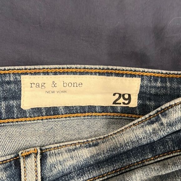 Rag & Bone Nina High Rise Ankle Skinny Distressed size 29 - Picture 3 of 4
